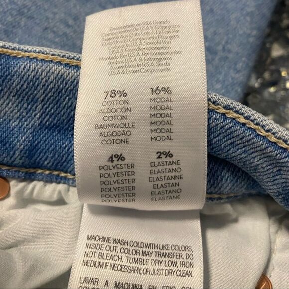 Mother The Insider Crop Step Fray Limited Edition Light Blue Denim Jeans 26 - Picture 13 of 16